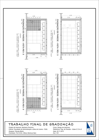 10

Curso: Design de Interiores

Designer: Renata Bellon
Orientador: Prof. M.Sc. Wilson Barbosa Neto

Data: 04.11.2013
Esc.1:50

13

Projeto de Interiores: Banheiro Feminino

 