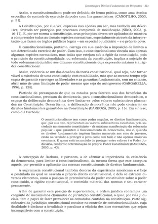 Constituição e Direitos Fundamentais em Perspectiva