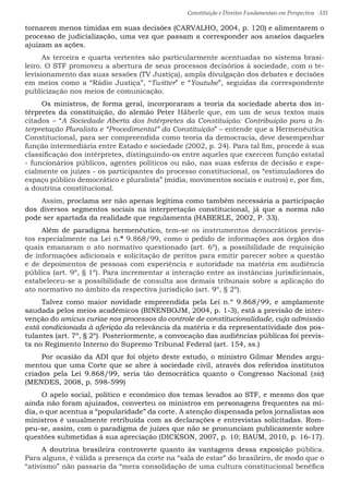 Constituição e Direitos Fundamentais em Perspectiva