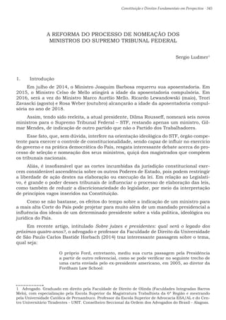 Constituição e Direitos Fundamentais em Perspectiva