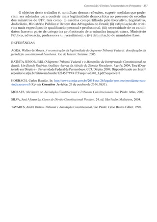 Constituição e Direitos Fundamentais em Perspectiva