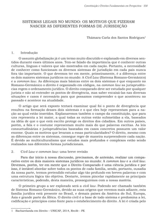 Constituição e Direitos Fundamentais em Perspectiva