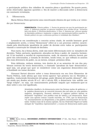 Constituição e Direitos Fundamentais em Perspectiva