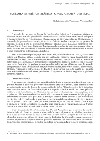 Constituição e Direitos Fundamentais em Perspectiva
