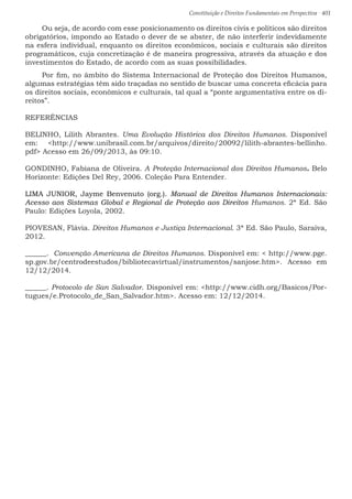 Constituição e Direitos Fundamentais em Perspectiva