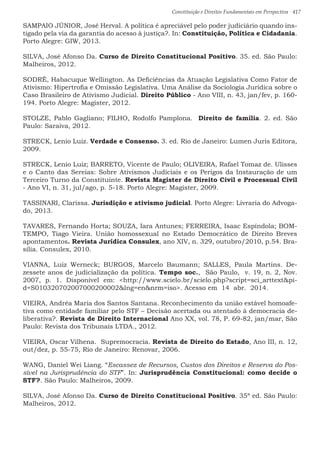 Constituição e Direitos Fundamentais em Perspectiva