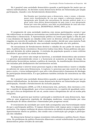 Constituição e Direitos Fundamentais em Perspectiva