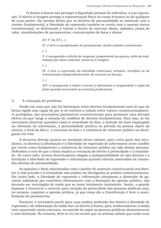 Constituição e Direitos Fundamentais em Perspectiva