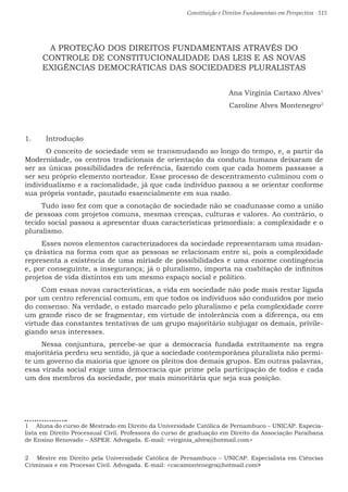 Constituição e Direitos Fundamentais em Perspectiva