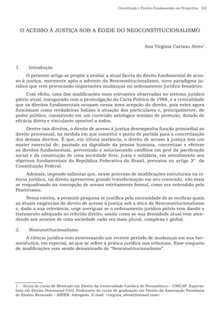 Constituição e Direitos Fundamentais em Perspectiva