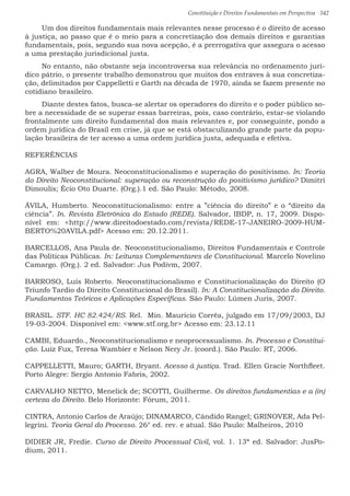 Constituição e Direitos Fundamentais em Perspectiva