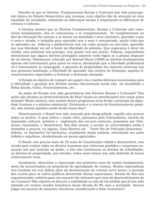 Constituição e Direitos Fundamentais em Perspectiva