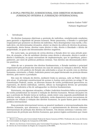 Constituição e Direitos Fundamentais em Perspectiva