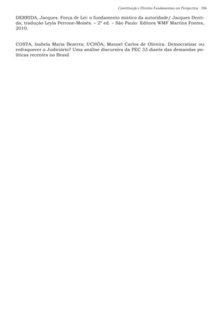 Constituição e Direitos Fundamentais em Perspectiva