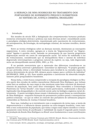 Constituição e Direitos Fundamentais em Perspectiva