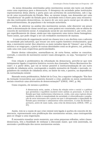 Constituição e Direitos Fundamentais em Perspectiva