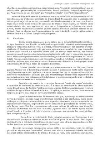 Constituição e Direitos Fundamentais em Perspectiva