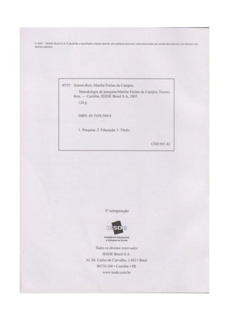 Livro Metodologia da Pesquisa