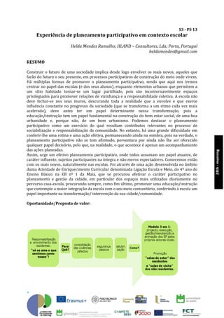 Abstract book «Participation in planning and public policy» 23/24 Feb 2017 University Aveiro