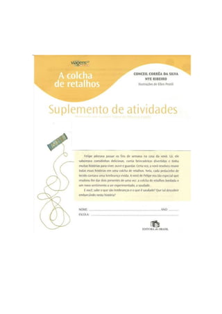 Livro a colcha de retalhos