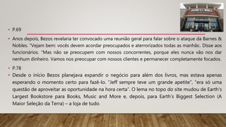 Livro A loja de tudo – Jeff Bezos e a era da Amazon - por Brad Stone | PPTX