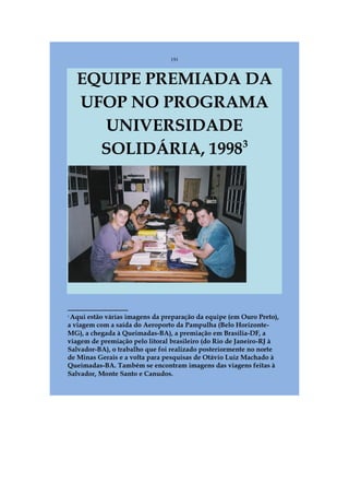 Livro Aspectos da história das juventudes brasileiras (1930-1985): um resgate histórico sem página virada [volume 4: 1994-2002]  