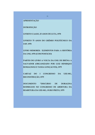 Livro Aspectos da história das juventudes brasileiras (1930-1985): um resgate histórico sem página virada [volume 4: 1994-2002]  