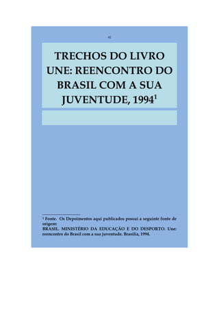 Livro Aspectos da história das juventudes brasileiras (1930-1985): um resgate histórico sem página virada [volume 4: 1994-2002]  