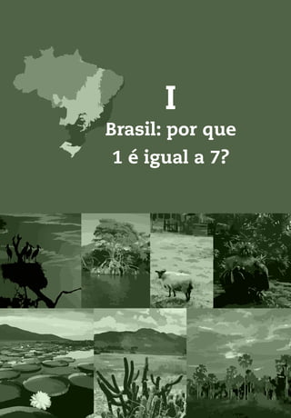 Biomas do Brasil: da exploração à convivência
9
I
Brasil: por que
1 é igual a 7?
 