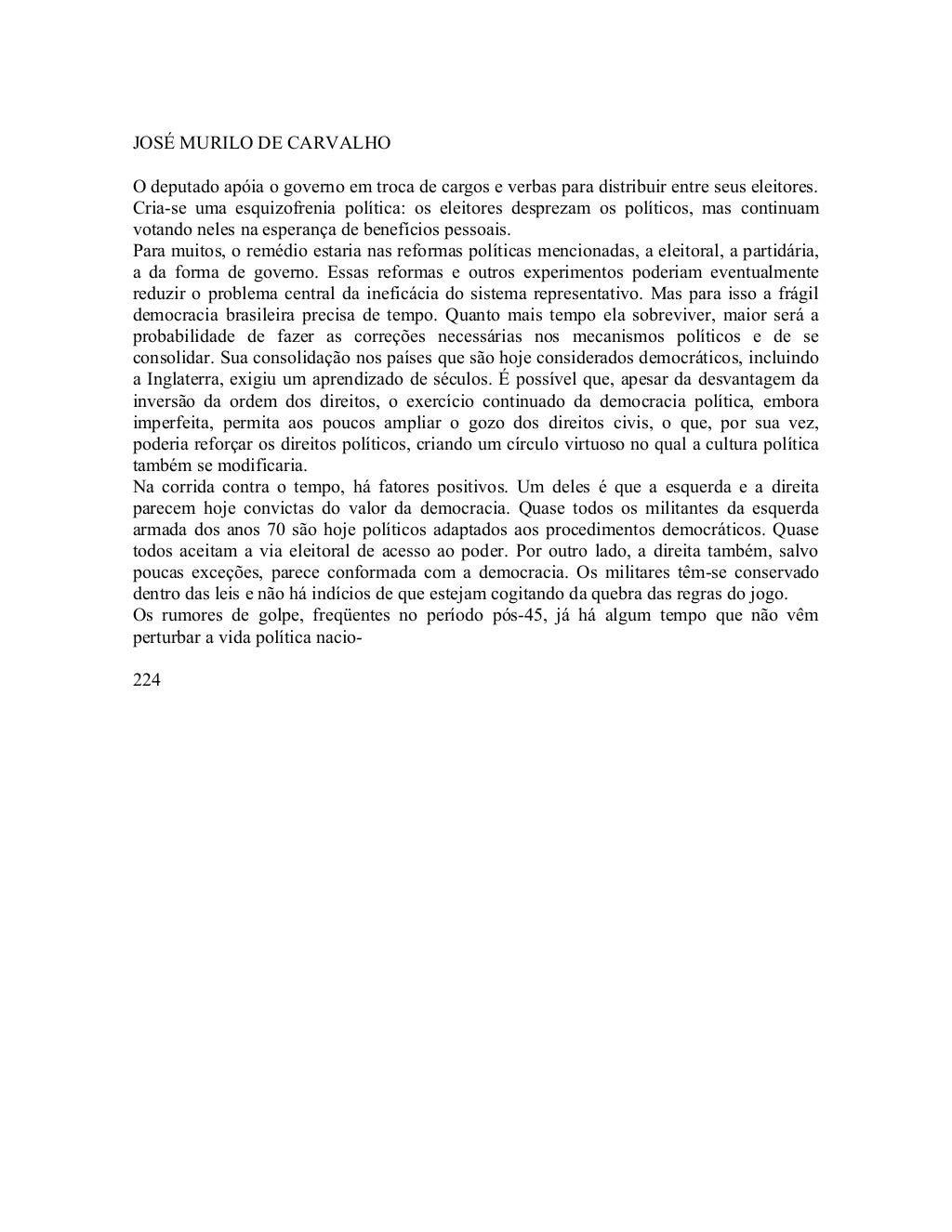 Livro cidadania no brasil josé murilo de carvalho