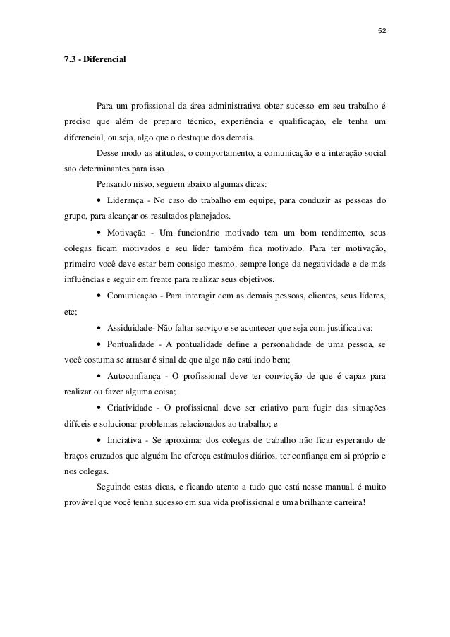 Livro Manual do Auxiliar Administrativo - Turma 2011016