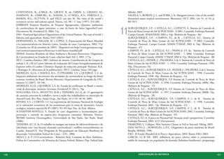 CONSTANZA, R.; d’ARGE, R.; GROOT, R. de; FABER, S.; GRASSO, M.;                             Alfredo, 2005.
      HAMNON, B.; LIMBURG, K.; NAEEM, S.; O`NEILL, R.V.; PARVELO, J.;                             VALIELA, I.; BOWEN, J. L. and YORK, J .K. Mangrove forests: One of the world’s
      RASKIN, R.G.; SUTTON, P.; and DELT, van den M. The value of the world`s                     threatened major tropical environments. Bioscience, OCT, 2001, vol. 51, nº 10, p.
      ecosystem service and natural capital. Nature, vol. 387, 17 may (1997), 253-260.            807-815.
      EMBRAPA Empresa Brasileira de Pesquisa Agropecuária. Questões ambientais


                                                                                             11
      da carcinicultura de águas interiores: o caso da bacia do baixo Jaguaribe/Ceará.            ALBUQUERQUE, S.P. ; CATELLA, A.C.; COPATTI, A. Sistema de Controle de
      Documento 96, Fortaleza/CE, 2004, 51p.                                                      Pesca de Mato Grosso do Sul SCPESCA/MS - 8 2001. Corumbá. Embrapa Pantanal;
      FAO - Food and Agriculture Organization of the United Nations. The state of world´s         Campo Grande: SEMA/IMAP, 2003 a, 54p. (Boletim de Pesquisa - 46)
      fisheries and aquaculture. Roma: FAO (2002).                                                ALBUQUERQUE, S.P. ; CAMPOS, F.L. de R. ; CATELLA, A.C. Sistema de
      HERNANDÉZ, E.; HAGLER, M. y LÓPEZ, E. Financiación del Banco Mundial                        Controle de Pesca de Mato Grosso do Sul SCPESCA/MS - 9 2002. Corumbá.
      a la camaronicultura em America Latina. Estudio de casos. Greenpeace, 2002; 57p.            Embrapa Pantanal; Campo Grande: SEMACT/IMAP, 2003 b, 54p. (Boletim de
      [Consulta em 20 de setembro de 2005]. Disponível em http://www.greenpeace.org/              Pesquisa - 47)
      raw/content/espana/reports/financiaci-n-del-banco-mundial.pdf                               CAMPOS, F.L. de R. ; CATELLA, A.C.; FRANÇA, J.V. de. Sistema de Controle
      IBAMA. Instituto Brasileiro do Meio Ambiente e Recursos Renováveis. Diagnóstico             de Pesca de Mato Grosso do Sul SCPESCA/MS - 7, 2000. Corumbá. Embrapa
      da Carcinicultura no Estado do Ceará, relatório final. Vol. I, 2005, 177p.                  Pantanal; Campo Grande: SEMACT/IMAP, 2003 b, 52p. (Boletim de Pesquisa - 38)
      IPCC. Cambio climático 2007: Informe de síntesis. Contribución de los Grupos de             CATELLA, A.C.; PEIXER, J. ; PALMEIRA, S.de S. Sistema de Controle de Pesca de
      trabajo I, II y III al Cuarto Informe de evaluación del Grupo Intergubernamental de         Mato Grosso do Sul SCPESCA/MS - 1, 1994. Corumbá. Embrapa Pantanal, 1996.
      Expertos sobre el Cambio Climático [Equipo de redacción principal: Pachauri, R.K.           49p. (Documento 16)
      y Reisinger, A. (directores de la publicación)]. IPCC, Ginebra, Suiza, 104 págs.            CATELLA, A.C.; ALBUQUERQUE, S.P. ; PEIXER, J. ; PALMEIRA, S.de S. Sistema
      MEIRELES, A.J.A.; CASSOLA, R.S.; TUPINAMBÁ, S.V. e QUEIROZ, L.S. de.                        de Controle de Pesca de Mato Grosso do Sul SCPESCA/MS , 1998. Corumbá.
      Impactos ambientais decorrentes das atividades da carcinicultura ao longo do litoral        Embrapa Pantanal, 1998. 49p. (Boletim de Pesquisa - 14)
      cearense, nordeste do Brasil. Revista Mercator, Departamento de Geografia da UFC,           CATELLA, A.C.; ALBUQUERQUE, S.P. Sistema de Controle de Pesca de Mato
      número 12 (2007): 83-106.                                                                   Grosso do Sul SCPESCA/MS - 3, 1996. Corumbá. Embrapa Pantanal, 2000a. 48p.
      MEIRELES, A.J.A. e QUEIROZ, L.S. de. Estudo da certificação no Brasil: o manto              (Boletim de Pesquisa - 15)
      verde da destruição. Instituto Terramar, Fortaleza/CE (2011), 78p.                          CATELLA, A.C.; ALBUQUERQUE, S.P. Sistema de Controle de Pesca de Mato
      NOGUEIRA, F.N.A.; RIGOTTO, R.M e TEIXEIRA, A.C.A, de. O agronegócio                         Grosso do Sul SCPESCA/MS - 4, 1997. Corumbá. Embrapa Pantanal, 2000b. 52p.
      do camarão: processo de trabalho e riscos à saúde dos trabalhadores no município de         (Boletim de Pesquisa - 20)
      Aracati/Ceará. Rev. Bras. Saúde Ocup., São Paulo, 34 (119): 40-50, 2009.                    CATELLA, A.C.; ALBUQUERQUE, S.P.; CAMPOS, F. L. de R. Sistema de
      RIVERA, E.S. y CORTÉS, I.S. Las experiencias del Instituto Nacional de Ecología             Controle de Pesca de Mato Grosso do Sul SCPESCA/MS - 5, 1998. Corumbá.
      en la valoración económica de los ecosistemas para la toma de decisiones. Gaceta            Embrapa Pantanal, 2001. 72p. (Boletim de Pesquisa - 22)
      ecológica, número especial 84-85 (2007): 93-105 Inst. Nac. de Ecol. México.                 CATELLA, A.C.; ALBUQUERQUE, S.P.; CAMPOS, F. L. de R. Sistema de
      SCHAEFFER-NOVELLI, Y. Estudo de caso: diagnóstico e recomendações para                      Controle de Pesca de Mato Grosso do Sul SCPESCA/MS, 2002. Corumbá. Embrapa
      prevenção e controle da espécie-alvo litopenaeus vannamei. Relatório Técnico.               Pantanal, 2002. 60p. (Boletim de Pesquisa - 35)
      BIOMA Instituto Oceanográfico, Universidade de São Paulo, São Paulo, Brasil                 CATELLA, A.C.A. A pesca no Pantanal Sul: Situação atual e perspectivas. Corumbá:
      (2006).                                                                                     Embrapa Pantanal, 2003. 43 P. (Documento).
      TEIXEIRA, A.C.A. de. O trabalho no mangue nas tramas do (dês)envolvimento e da              DIAMOND, J. Collapse: How Societies Choose to Fail or Succeed, Viking, 2005.
      (dês)ilusão com “este furacão chamado carcinicultura”: conflitos socioambientais no         DIAS NETO, J. ; DORNELES, L.D.C. Diagnóstico da pesca marítima do Brasil;
      Cumbe, Aracati/CE. Tese (Programa de Pós-graduação em Educação Brasileira) de               Brasília, IBAMA, 1996.
      doutorado. Universidade Federal do Ceará – UFC, 2006.                                       FAO. El Estado Mundial de la Pesca e Aquicultura. 2003. Roma: FAO, 2003.
      MELO, J. A. T. GT-Carcinicultura – Relatório final. Comissão de Meio Ambiente,              GARCIA, I.C.B DE. 2005. Influência da pesca seletiva sobre o comprimento
      Defesa do Consumidor e de Minorias da Câmara Federal. Relator: Dep. Federal João            médio de maturação em populações de dourado (Salminus brasiliensis), piraputanga




176                                                                                                        CONSER V A ÇÃ O D A NATU R EZ A                                            177
 