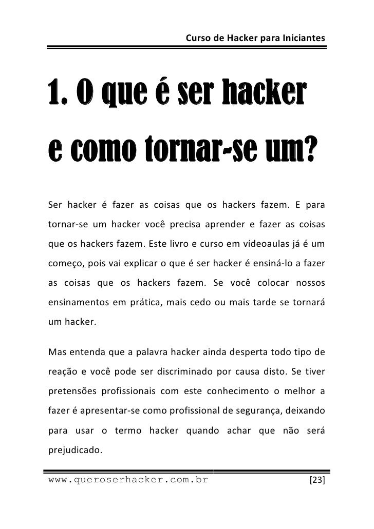 Curso de hacker gratis