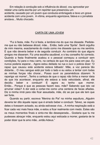 TEMA:“A descoberta de ser mãe”A descoberta de ser mãe foi uma grande alegria. Sentir algo dentro de mim a desenvolver-se é gratificante.Os primeiros  meses são de bastantes enjoos, mas nada que eu não esperasse, e logo a barriguinha começa a crescer e o bebé começa a dar os primeiros movimentos é aqui que, verdadeiramente, se começa a sentir, a responsabilidade do que carregamos dentro de nós.O mais emocionante é a eco grafia em que se pode ver, nitidamente, o bebé e os seus movimentos, a descoberta do sexo, logo se começa a tirar as suas feições.Nos últimos tempos de gravidez, o bebé está desenvolvido e os movimentos sentem-se cada vez mais, a barriga é cada vez maior, o desejo que ele nascesse era grande  mas nem assim ele se apressou. Foi para a maternidade com o tempo acabado e ele não queria nascer, ao fim de algumas tentativas para o fazer sair cá para fora fui para uma cesariana muito cansada e os sinais vitais do bebe eram bastante fracos. Ao fim de algumas horas de sono, finalmente, acordo e vejo o meu marido. Estava com ar de felicidade e cuidadosamente segurava  um embrulhinho no colo, que  delicadamente o põe nos meus braços para dar a primeira mamada. Apesar de estar muito fraca, senti uma felicidade imensa.É  aqui que começa a verdadeira mudança nas nossas vidas, as noites mal dormidas, os choros a qualquer hora, as mamadas, a muda de fraldas, tudo é novo para nós.Toda a minha dedicação é para o meu filho. Nestes últimos quatro meses vivi uma experiência extraordinária: acompanhar o crescimento, um simples sorriso dele, sentir e conhecer as suas vontades.   Sinto-me uma mulher realizada por ter concebido uma criatura tão maravilhosa que me dá tanta alegria, e sinto que é o principio de um longo caminho juntos.25
