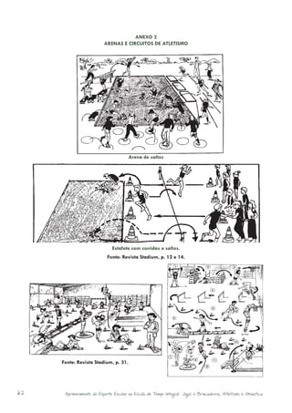 ANEXO 2
                          ARENAS E CIRCUITOS DE ATLETISMO




                                       Arena de saltos




                               Estafeta com corridas e saltos.
                            Fonte: Revista Stadium, p. 12 e 14.




     Fonte: Revista Stadium, p. 31.




62    Aprimoramento do Esporte Escolar na Escola de Tempo Integral: Jogos e Brincadeiras, Atletismo e Ginastica.
 