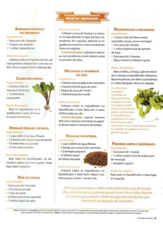 Livro De Receitas O Poder Dos Sucos