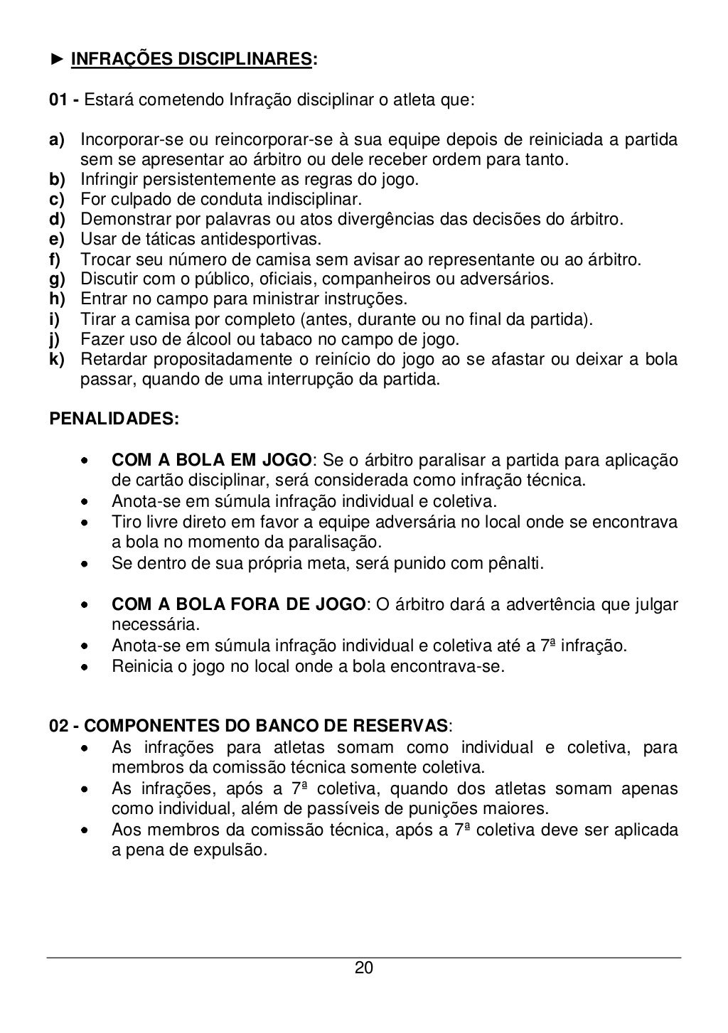 Livro de regras oficial futebol society 2011