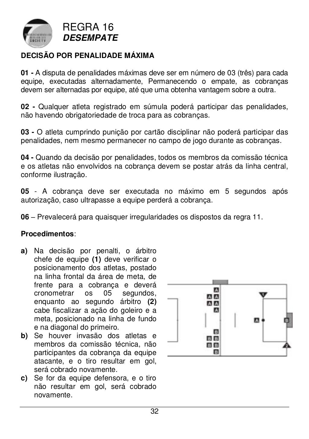 Livro de regras oficial futebol society 2011