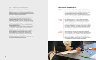 Case — Segurados e seus seguros de carro                             cadernos de sensibilização
     Em uma Imersão realizada para uma seguradora de ampla                O QUE É?   Os cadernos de sensibilização são uma forma de obter informações
     atuação no ramo de automóveis, foram feitas entrevistas com                     sobre pessoas e seus universos, utilizada para coletar dados do usuário
     segurados e corretores em três grandes cidades brasileiras. Nelas,              com o mínimo de interferência sobre suas ações, ou quando a questão
     empregaram-se as seguintes técnicas para explorar mais a fundo o                investigada se desenrola de forma intermitente ou dentro de um
     significado por trás do que as pessoas falavam:                                 longo período. Ao contrário de uma abordagem de observação direta e
                                                                                     presencial, esta técnica permite que o próprio usuário faça o relato de
     •	 Arqueologia do artefato: a maneira com que as pessoas usam                   suas atividades, no contexto de seu dia a dia.
      os artefatos revela muito a respeito do que fazem e pensam
      a respeito de determinados serviços ou produtos. Durante as         QUANDO     Este tipo de informação é útil na fase de imersão, uma vez que
      entrevistas era solicitado, por exemplo, observar onde o segurado     USAR?    possibilita o entendimento do universo do usuário, de seus sonhos
      guarda a apólice de seguro, como o corretor organiza seu arquivo               e de suas expectativas, sem que o pesquisador precise ir até ele.
      de segurados e o que o guincheiro guarda em seu porta‐luvas.                   Geralmente é utilizado quando o usuário está fisicamente distante ou
     Assim, pode-se compreender melhor qual é a percepção destes                     quando o tema é delicado e ele se sentirá mais à vontade para registrar
      protagonistas sobre seguros.                                                   informações individualmente. Os cadernos também podem ser usados
     •	 Cartões de evocação cultural: são cartões que contêm imagens                 para sensibilizar participantes para uma sessão generativa, permitindo
      com potencial de evocar memórias e estimular o entrevistado a                  que eles cheguem ao encontro já preparados para conversar sobre o
      resgatar histórias reveladoras, que jamais seriam mencionadas.                 problema e as ideias a serem debatidos.
      Quando uma imagem de caixão ou de ilha deserta é mostrada
      para um segurado, por exemplo, estimula que ele descreva              COMO     Para a confecção dos cadernos é importante mapear o que se quer
      seus maiores temores ou grandes sonhos. Ou então quando             APLICAR?   obter como resultado da pesquisa e, com base nisso, criar os exercícios
      os corretores são orientados a organizar e explicar logotipos de               a serem preenchidos pelos usuários. As atividades podem variar desde
      seguradoras (com base em critérios próprios) é possível entender               relatos de tarefas realizadas ao longo do dia e percepções sobre as
      suas opiniões quanto ao relacionamento com as marcas, sem que                  experiências, até colagens, orientação para registros fotográficos de
      isso tenha sido perguntado diretamente a eles.                                 alguma situação específica, dentre outros. Por fim, os cadernos tornam-
                                                                                     se registros adicionais sobre o universo de cada participante.




38                                                                                                                                               Imersão 39
 