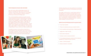 157
Projeto Andorinha - Uma experiência muito além do avião
embarque. Segundo ela, seria mais proveitoso ter um dia de lazer
com os parentes ao invés de irem todos aguardar à partida dentro
do aeroporto.
Para divulgar a oferta do serviço, a equipe distribuiu dentro da
feira balões de ar com aviõezinhos de papel fixados em suas
extremidades e que continham informações sobre os produtos
vendidos. Muitas pessoas se dirigiram à equipe, instigadas pelo
teor do “acontecimento” e pediam os aviõezinhos. Em pouco
tempo, já havia balões de ar espalhados pela feira, cumprindo o
objetivo desejado, de comunicar o serviço.
BENEFÍCIOS DA EXPERIÊNCIA MUITO ALÉM DO AVIÃO:
•	 Treinar futuros viajantes;
•	 Proporcionar experiência social que se estende à família;
•	 Tornar a experiência de viajar de avião um desejo aspiracional;
•	 Agregar valor à viagem de avião;
•	 Gerar receita via parcerias;
•	 Antecipar e facilitar o processo do check-in;
•	 Tirar as pessoas do aeroporto, evitando terminais lotados de
passageiros em períodos de maior movimento;
•	 Reduzir o estresse da espera;
•	 Atenuar os efeitos do “caos aéreo”
.
Prototipação na feira de são cristóvão
Para, mais uma vez, avaliar a receptividade do serviço, nos
dirigimos a uma agência de viagens dentro da Feira de São
Cristóvão, no Rio de Janeiro. Após acordarmos o uso do espaço,
assumimos o papel de vendedores e passamos a oferecer o
produto para os clientes que se dirigiam à loja.
Com o intuito de tangibilizar a proposta, produzimos uma peça
modular encaixável que continha a representação visual de quatro
serviços eleitos para simbolizar o “combo de viagem”: oTaxi Porta
a Porta, em que o passageiro já compraria o deslocamento para o
aeroporto nas cidades de origem e destino; o “Mala Legal”, em
que a bagagem do viajante seria buscada na casa do cliente e
despachada no check-in por um funcionário da empresa; o “Dicas de
viagem”, onde o passageiro poderia receber informações turísticas
sobre a região visitada; e o “Centro de Diversões”, um lugar em que
o viajante passaria o dia com a família, como descrito anteriormente.
A aceitação do produto foi muito positiva, principalmente no
que diz respeito ao Centro de Diversões. Para uma das clientes
entrevistadas, por exemplo, o serviço contribuiria para o momento
de despedida da família, já que, sempre que vai a Aracaju, sua
terra natal, seus filhos e netos fazem questão de levá-la até o
 