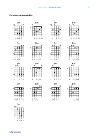 Formatos do acorde Bm
! Bruno Grunig - Acordes de violão! 68
voltar ao indice
 