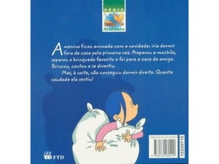 Livro dormir fora de casa