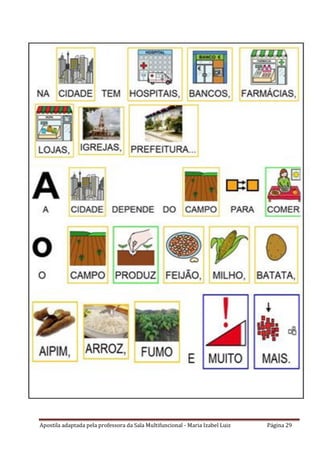 Apostila adaptada pela professora da Sala Multifuncional - Maria Izabel Luiz Página 29
 