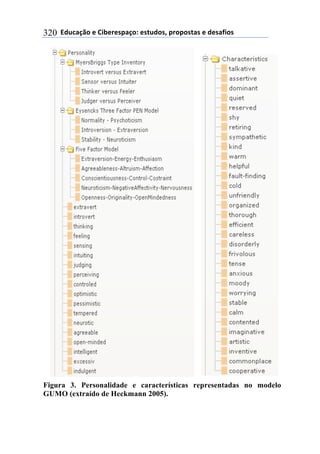 **97%4'()"*-*!.8-5-0$'(":*-0&%7"0@*$5"$"0&'0*-*7-0',."0*320
Figura 3. Personalidade e características representadas no modelo
GUMO (extraído de Heckmann 2005).
 