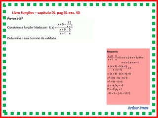 Livro funções – capítulo 01-pag 61 exs. 40
 