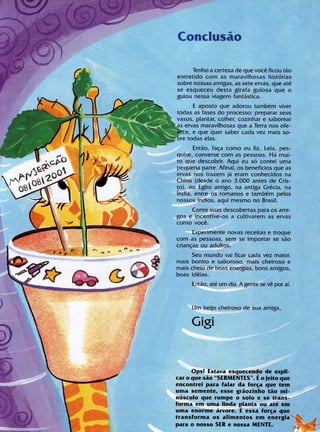 Livro Gigi e as Sermentes