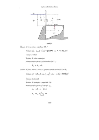 Lições de Hidráulica Básica
21
Entretanto não haverá risco de confusão já que nesse sistema adotado não existe
o quilograma definido como unidade de massa. Aqui a unidade de massa é a
utm. A confusão aparece quando são considerados diversos sistemas. Deve-se
ressaltar que tal confusão é cometida em vários artigos científicos e, até mesmo,
em alguns livros. Com um pouco de cuidado o leitor poderá perceber quando o
kg está representando o quilograma-força ou a unidade de massa do SI.
2.2.5 - Sistema Inglês Técnico
Grandezas fundamentais: comprimento, força, tempo e temperatura.
Grandezas derivadas: velocidade, aceleração, massa, pressão,
viscosidade, energia, etc.
Unidades das grandezas fundamentais:
a) Unidade de comprimento: pé (foot) cujo símbolo é ft.
Essa grandeza é a mesma definida no Sistema Inglês Absoluto.
b) Unidade de Força: libra-força cujo símbolo é lbf.
A libra-força foi definida como a força com que a terra atrai o cilindro
de platina que definiu a unidade de massa do Sistema Inglês Absoluto, ao nível
do mar e na cidade de Greenwich. Essa unidade padece dos mesmos defeitos da
unidade de força do Sistema Técnico.
1 lbf = 0,45359237 kgf
c) Unidade de tempo: segundo (second) cujo símbolo é sec.
Essa unidade de tempo é a mesma do SI
d) Unidade de temperatura: grau Farenheit cujo símbolo é ºF.
Essa unidade é definida também com relação aos pontos de fusão e de
ebulição da água. À temperatura de fusão da água atribuiu-se 32 ºF e à de
 