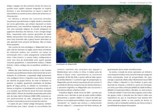 aƟngiu o apogeu nos dois primeiros séculos da nossa era,
quando essas regiões estavam integradas no Império
Kuchano, e que desempenhou na época o papel de
intermediário no comércio entre a Roma dos Antoninos e a
ChinadosHan.
Foi idênƟca a aƟtude das sucessivas dinasƟas
muçulmanas que dominaram a região, desde os samanidas
aos turcos gahznividas, que sempre reputaram os budas
gandharianos, uma maravilhosa adaptação da arte grega
com uma conceção religiosa do mundo antagónica ao
paganismo dionisíaco dos helenos. E até o mongol Gengis
Khan, responsável pelos maiores genocídios da Idade
Média, transcorridos cinco séculos, ordenou que todos os
seres vivos (incluindo cães e gatos) fossem destruídos no
vale apertado entre píncaros de Bamiyan. Mas os budas
forampoupados.
Sob o ponto de vista estratégico, o Afeganistão tem um
valor vital de charneira na região centro‐oeste meridional
do conƟnente asiáƟco, por consƟtuir um espaço de
comunicação entre o vasto propugnáculo compreendido
entre a Ásia Central e o oceano Índico, conﬁgurando‐se
como uma zona de proximidade entre quatro grandes
conjuntos geopolíƟcos: o subconƟnente indiano, o Médio
Oriente, o bloco conơguo das ex‐repúblicas soviéƟcas e a
China.
Reﬂexo das rotas históricas de comércio e das invasões
seculares que proliferavam desde a Ásia Central até ao Sul e
Sudoeste do ConƟnente, a população afegã apresentava
uma amálgama étnica e linguísƟca assaz aơpica, formada
por dezenas de grupos étnicos, de onde se destacam os
pashtun tadjikes farsiban, os , igualmente apelidados de
(gente de língua persa), os ou osuzbekos turcomanos,
hazara, kirghises, karakalpachis, brahui, baluchios os os os
e os , que até ﬁnal do século XIX eram chamadosnuristani
kaﬁri (inﬁéis). VíƟmas de invesƟdas perpetradas pelo então
emir de Cabul, (1880‐1909), converter‐se‐Abd' Ar‐Rahman
iam posteriormente ao Islão, adoptando o nome de
nuristani nuristanechamandoàsuaterra (terradeluz).
A capital do país é (anƟga Ortospana), tambémKabul
transliterada para Cabul, situada na encruzilhada dos
remotos caminhos das caravanas que ligavam o
Mediterrâneo com a Índia e a China. A cidade santa de
Mazar‐e‐Sharif, onde supostamente se encontrará
sepultado , o quarto califa do Islão e genro'Ali Ibn Abi Talib
do profeta Maomé. É o primeiro lugar de peregrinação no
Afeganistão, país de maioria muçulmana de cariz sunnita. A
variedade de idiomas comporta mais de setenta dialectos e
o panorama linguísƟco no Afeganistão está circunscrito a
doisidiomasoﬁciais:o eoPashtu Dari.
A bandeira afegã é, desde inícios de 2002 – período que
coincidiu com o derrube no país do poder políƟco taliban
(basicamente a palavra é o plural de quetaliban talib
derivou na corruptela persa e que se traduzem portelebeh,
“estudante” ou “aquele que procura o conhecimento
clerical, religioso”) –, composta por três faixas verƟcais, de
igualtamanho,decorverde,vermelhaepreta.
Ao centro, o brasão de armas representa um emihrab
uma mesquita envoltos numa coroa formada por espigas de
milho entrelaçadas (sinal de prosperidade). No topo,
emerge a expressão Allahu akbar Muhammad rassul Allah
(Deus é Maior e Maomé é o Seu Profeta). A parte mais
decorada da mesquita, o é o ponto de orientação,mihrab
um nicho, que indica a direcção ( ) da cidade de Meca,qiblah
Makkah al‐mukarrama 'umm al‐kura(Meca a Bendita, ou ,
“amãedascidades”).Estenichonãoésagrado,comooaltar
das igrejas cristãs, à direcção que ele indica é dada uma
importância tal, que os muçulmanos mais devotos têm
como precaução alinhar os seus quartos de dormir, os
túmulos e até as instalações sanitárias, por forma a evitar a
possibilidadedequalquerdesrespeito.
Página 14 de 120
8º Contingente Nacional
Localização do Afeganistão
11
Portugal ‐ 12 anos de parƟcipação na ISAF
 