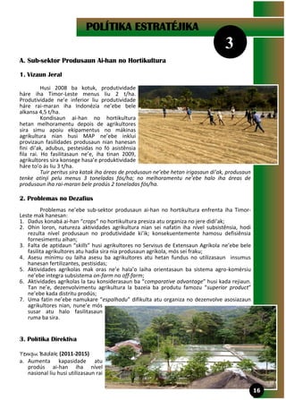 Memoria : Ministerio Agricultura e Pescas Timor Leste Periodo 2007 ...