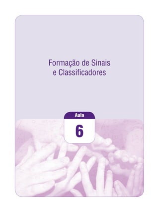 Formação de Sinais
e Classiﬁcadores
6
Aula
 
